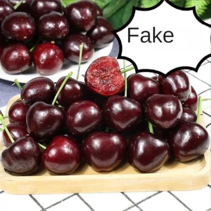 Fake cherries cherry model simulation fruit fruit shop decoration cabinet display shooting props kindergarten teaching aids