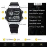 Students Sports Watches for Men Electronic Watch Digital Display Retro Style Clock Men Male Reloj Hombre Watch Relogio Masculino - Image 6