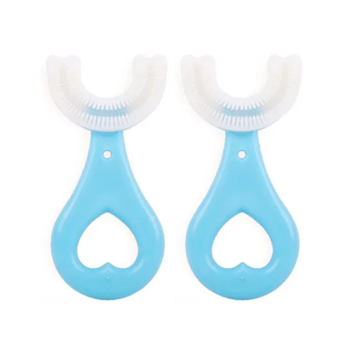 Baby Toothbrush Children 360 Degree U-shaped Child Toothbrush Teethers Baby Brush Silicone Kids Teeth Oral Care Cleaning - Image 7