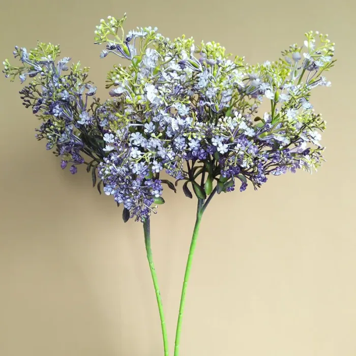 Simulated Lilac Sakura Flower Living Room Dining Table Party Vase Flower Arrangement Decoration Parts Wedding Photography Props - Image 5