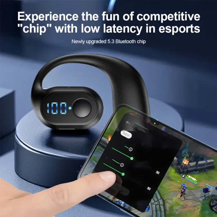 Bluetooth 5.3 Headphone TWS Wireless Ear Hook Earphone HiFi Stereo Noise Reduction Headset Waterproof Earbud for Huawei Xiaomi - Image 2