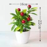 Simulated Green Plants Simulated Plants Decorative Bonsai Fruit and Potted Plants Strawberry Orange Simulation Tree - Image 10
