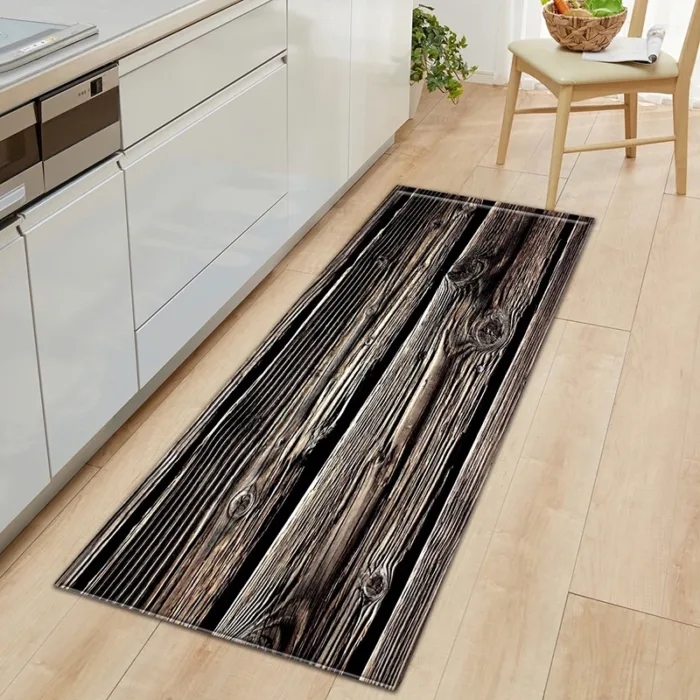 3D wood grain bamboo striped stone pattern carpet living room Restaurant corridor balcony entrance door cushion floor pad rugs - Image 10