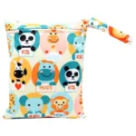 20*25cm Baby Diaper Bag Cartoon Print Wet Dry Nappy Zipper Handbag Stroller Carry Pack Travel Outdoor Wet Diaper Storage Bags - Image 13