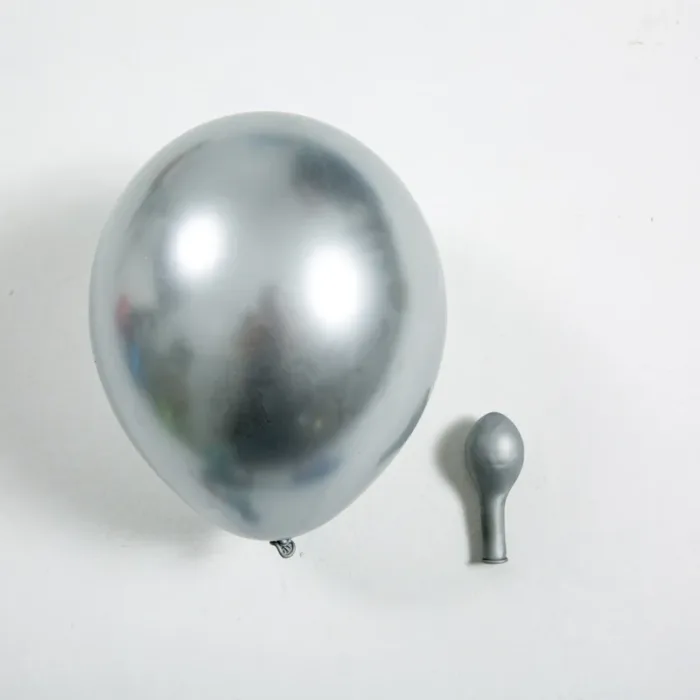 5/10/12inch Birthday Wedding Party Metal Silver White Balloon Wholesale Holiday Decoration Site Layout Props Baby Shower Toys - Image 3