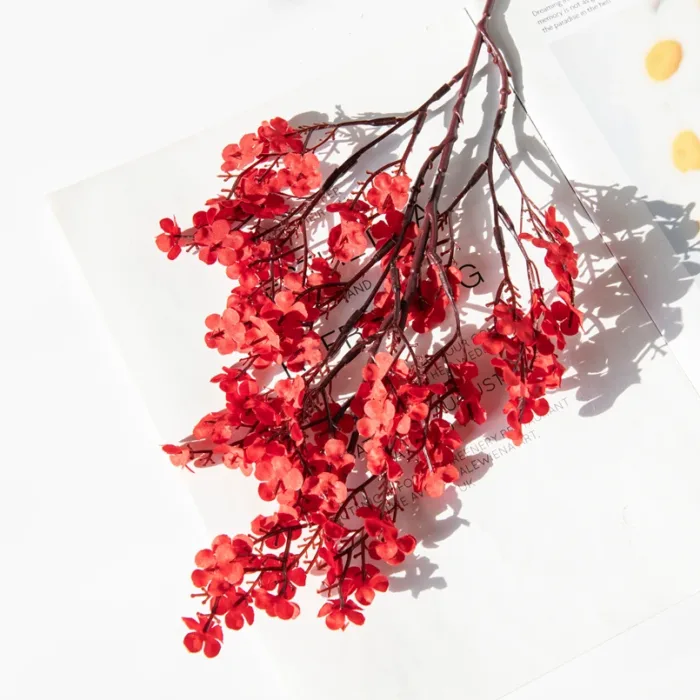 2PCS Artificial Plants Long Baby's Breath Christmas Decorations Vase for Home Wedding Bridal Festival Party Fake Plastic Flowers - Image 12