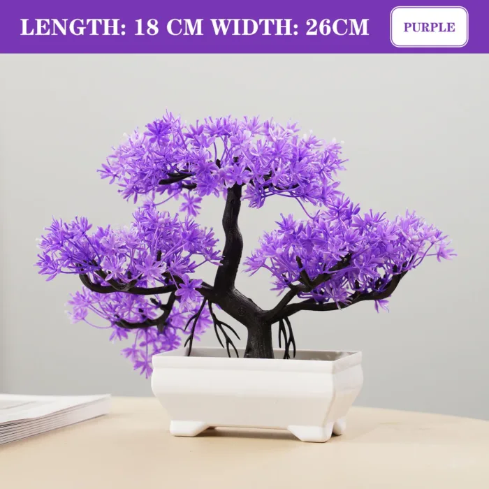 Artificial Plants Bonsai Small Tree Simulation Pot Plants Fake Flowers Table Potted Ornaments for Hotel Garden Home Decor planta - Image 19
