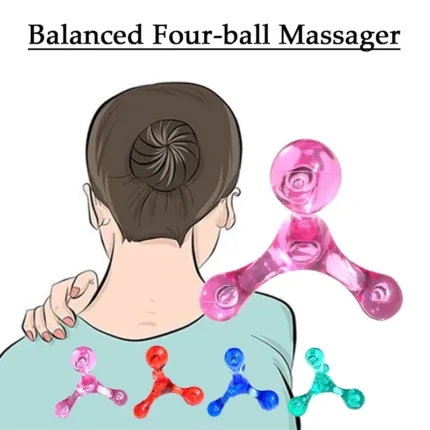 Handheld Arch Body Massager Health Balance Four Ball Back Mini Massage Stick Relax Acupressure Health Massage Tool Dropshipping