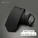VEEKTIE Fashion Black Air Plane Pattern Necktie Solid Business Cool Ties for men Vestidos Zipper Tie 6 7 8CM Formal Tuxedo Slim - Image 7