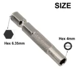 Magnetic Hex Shank 6.35mm-4mm Insert Bit Adapter For Electric Screwdriver Socket Holder Drill Bit Adapter 45mm Length Tools - Image 3