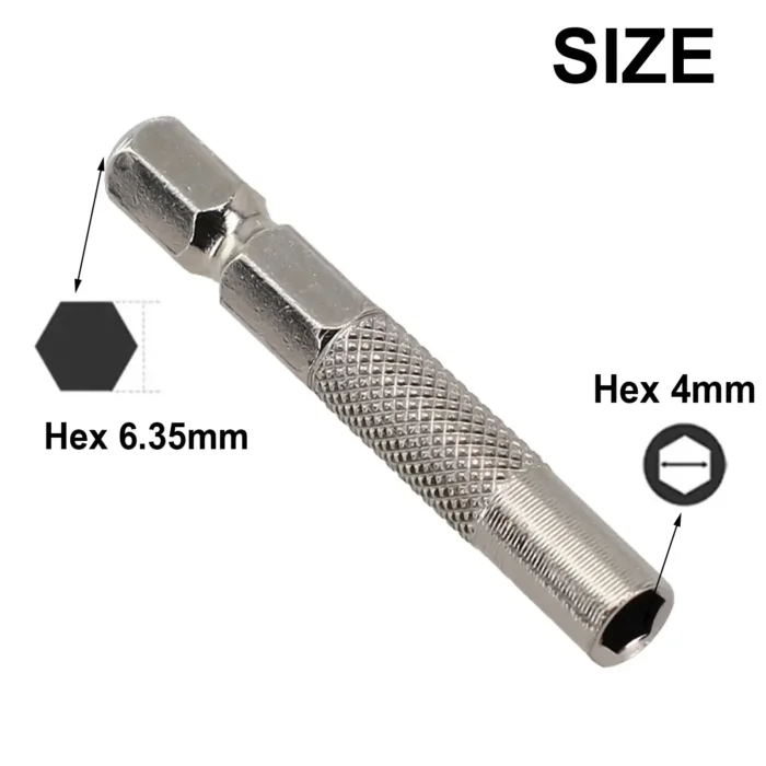 Magnetic Hex Shank 6.35mm-4mm Insert Bit Adapter For Electric Screwdriver Socket Holder Drill Bit Adapter 45mm Length Tools - Image 3