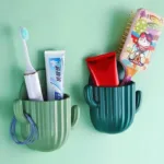 Toothbrush Holder Cactus Storage Rack Shaver Organizer Wall Self-adhesive Storage Drain Rack Prateleiras Bathroom Accessories - Image 3