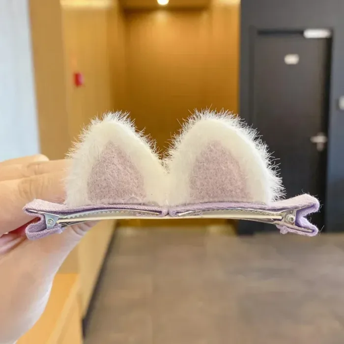 2pcs Cute Ears Hair Clips 3D Rabbit Bear Hair Pin for Baby Girls Kawaii Headwear Little Girls Kids Hair Accessories 2023 NEW - Image 11