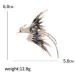Rhinestone Phoenix Brooches for Women Unisex Enamel Bird Animal Pins Event Party Backpack Decoration Clothes Accessories - Image 23