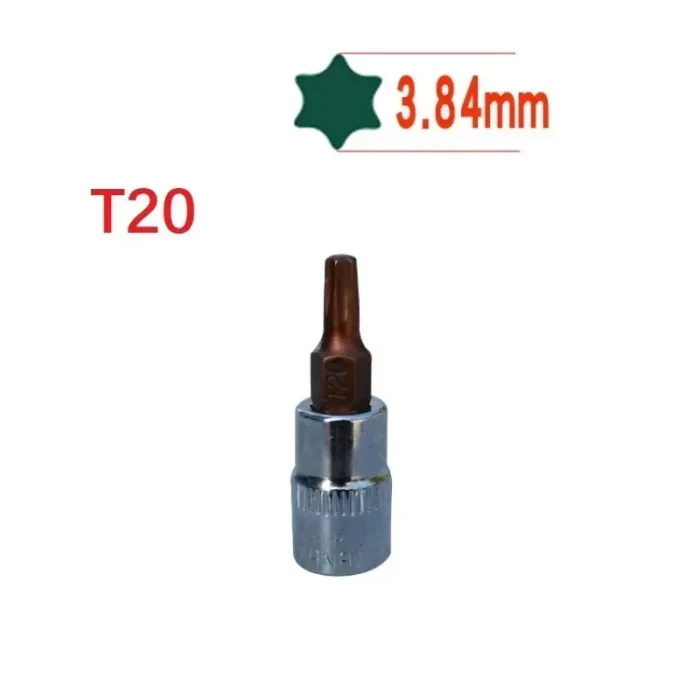 1pc Torx Screwdriver Bit 1/4 Inch Drive Socket Ratchet Socket Wrench Adapter Hand Tools T8 T10 T15 T20 T25 T27 T30 T40 - Image 7