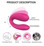 Vibrator Wearable U Type Vibrator For Women Vagina Clitoris Stimulate G-Spot Massage Masturbator Female Adults Sex Toys Couple - Image 2