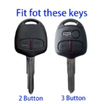 NEW TPU Car Key Case Cover Shell Fob for Mitsubishi Evolution Lancer EX Grandis Outlander Triton Pajero ASX Keychain Protected - Image 2