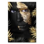 Modern Black Gold African Woman Portrait Wall Art Posters Living Room Home Decor Canvas Painting Mural Prints Pictures Cuadros - Image 7