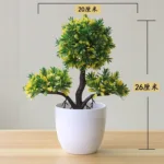 1pc Artificial Plants Bonsai Small Tree Simulation Plants Fake Flowers Table Potted Ornaments Home Decoration Hotel Garden Decor - Image 10