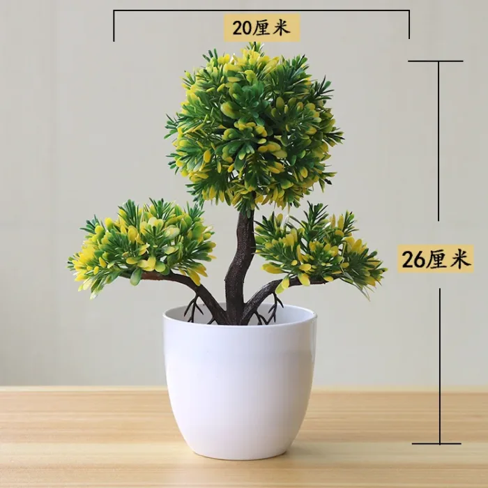 1pc Artificial Plants Bonsai Small Tree Simulation Plants Fake Flowers Table Potted Ornaments Home Decoration Hotel Garden Decor - Image 10