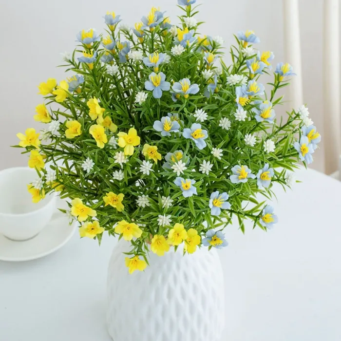Artificial flower plant babysbreath Little Daisy Diy Christmas Festival party Home Outdoor Garden Decor Wedding bridal bouquet - Image 5