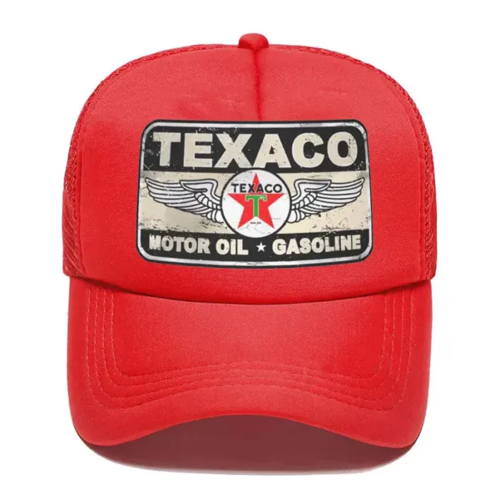 Punk Unisex Vintage Texaco Sign Trucker Hat Adult Adjustable Baseball Cap for Men Women 2023 Summer Hip Hop Snapback Caps - Image 8