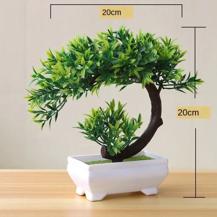 Green Artificial Plants Bonsai Small Tree Pot Plants Simulation Plastic Flowers Potted Ornaments Home Hotel Garden Decoration - Image 11
