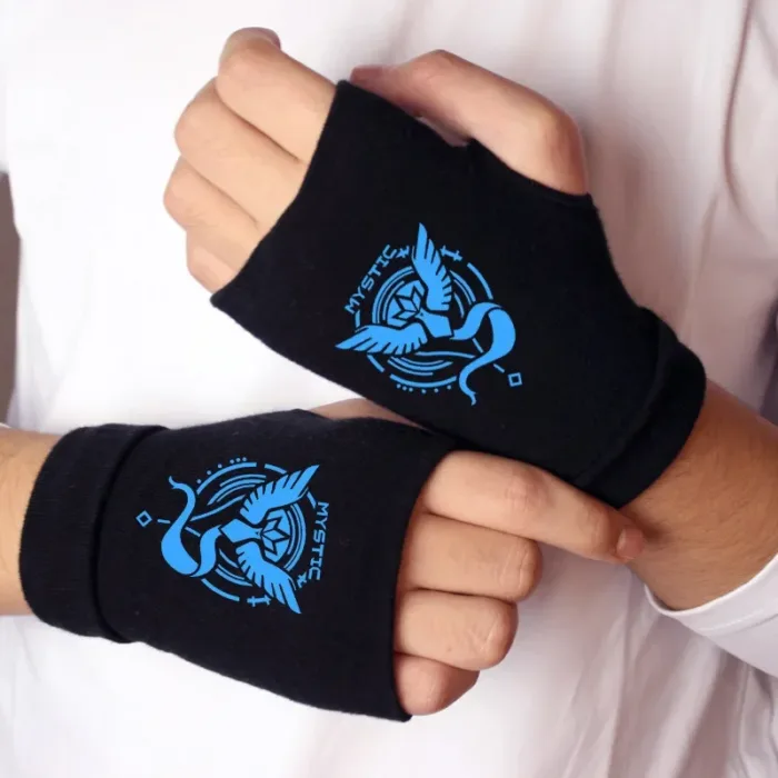 Pokemon GO Cartoon Half Finger Gloves Anime Zapdos Articuno Game Peripherals Office Gloves Children's Toys Birthday Gifts - Image 9