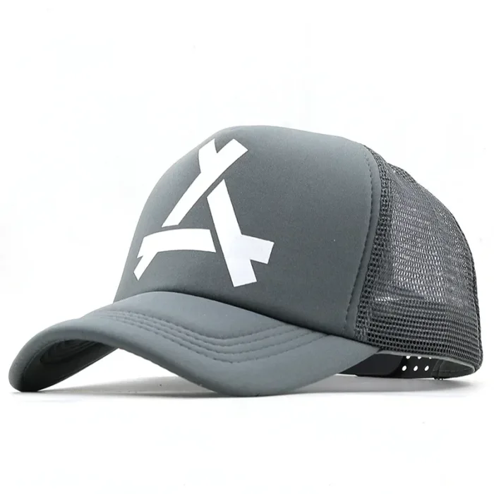 Embossed Triangle Mesh Baseball Caps Women Breathable Mesh Snapback Hats Red Black Casual Sport Hats Cap Unisex Men Fishing - Image 13