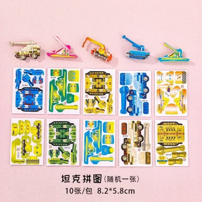 10pcs Children's 3D DIY Puzzles Cute Cartoon Dinosaur Puzzle for Early Childhood Education Game Gift Toys الالعاب اطفال تعليمية - Image 11