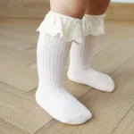 Baby Socks Newborn Lace Socks Baby Girl Knee High Long Infant Toddler Children Kids Non-slip Floor Socks Baby Stuff Accessories - Image 3