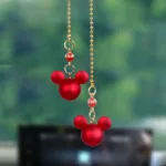 JSNYCar Interior Decoration Pendant Cute Mickey Head Rearview Mirror Pendant Decoration For Car Goods Car Interior Accessories - Image 2