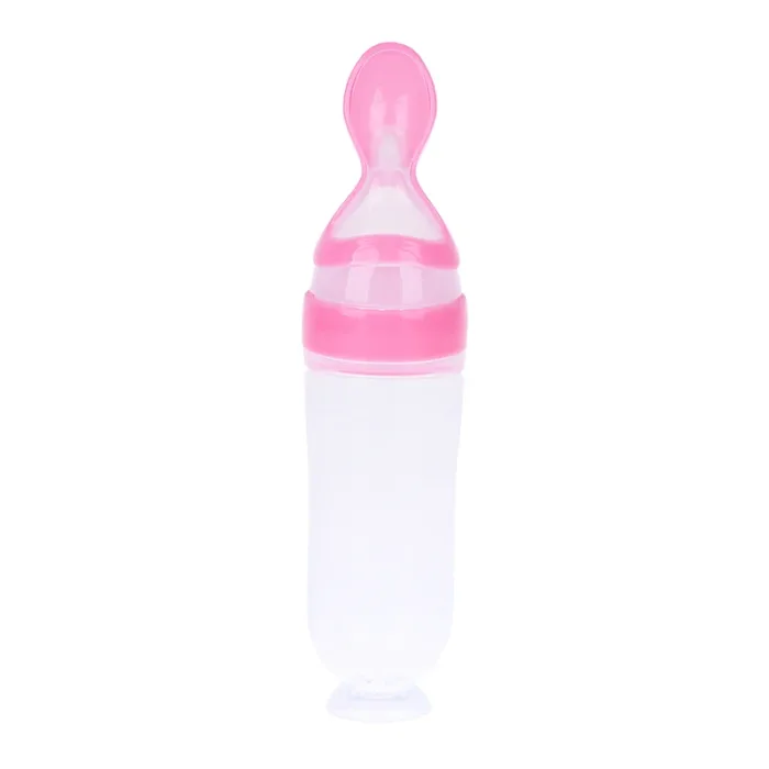 Baby Silicone Squeezing Feeding Bottle Newborn Baby Training Spoon Supplement Feeder Safe Useful Tableware For Kids - Image 8