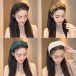 New Fashion Hair Hoop Hair Bands for Women Girls Pleated Wide Edge Solid Color Headbands Wide Hairband Hair Accessories Headwear - Image 6