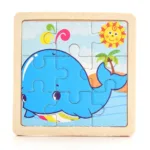 Baby Wooden Montessori Puzzle Child Game Wooden Puzzle 3D Cartoon Animal Puzzle Babies Toys Puzzles For Kids 1 2 3 Year Old - Image 16
