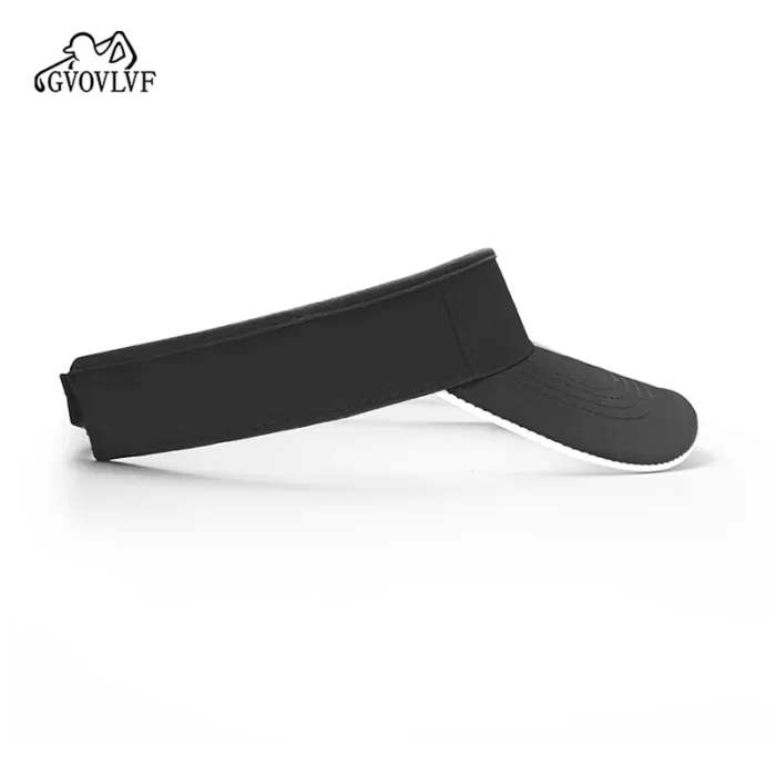 1pc Golf Visor Hat Sports Sun Visor Empty Top Sun Hat Adjustable Washed Solid For Men Women for Golf Cycling Fishing Tennis - Image 3