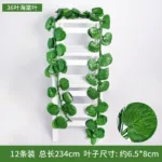 Artificial Grape Leaf Green Vine Sweet Potato Leaf Rattan Plastic Decor Ceiling Vegetable Fruit Orchard Outdoor Wedding Pendant - Image 34