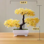 1pc Artificial Plants Bonsai Small Tree Simulation Plants Fake Flowers Table Potted Ornaments Home Decoration Hotel Garden Decor - Image 30