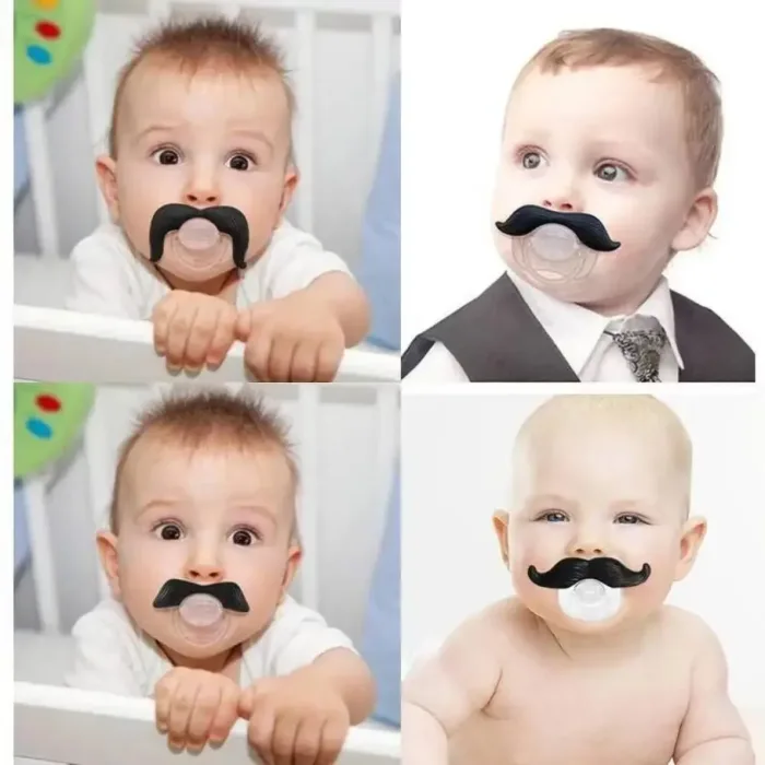 Cute Baby Silicone Lips Moustache Animal Shaped Pacifier Photography Accessories Newborn 0-3 years old baby - Image 2