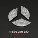 Luxury Bling Car Steering Wheel Diamond Emblem Decal Decoration Cover DIY Sticker Car Accessories for Mercedes Benz - Image 14