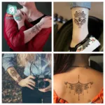 Size:210x150mm Waterproof Haina Tattoo Sticker Mandala Sexy Feather Temporary Tattoo Sticker - Image 3