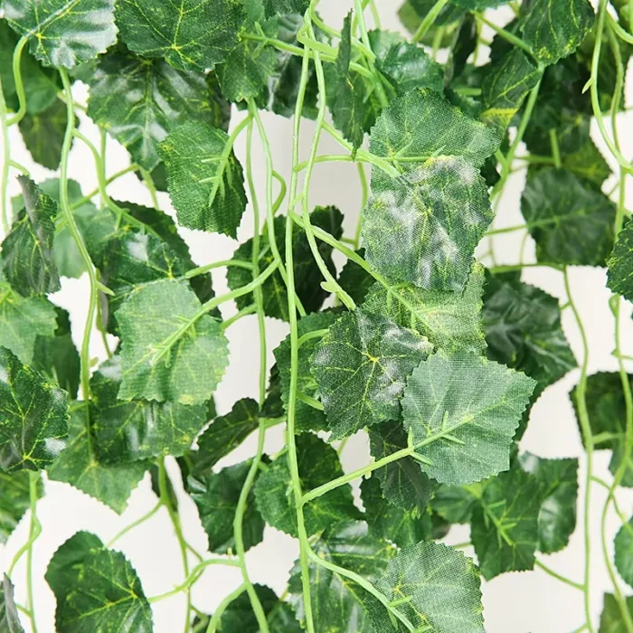 1pcs Artificial Plants Creeper Wall Hanging Indoor Green Plant Wall Decor Fake Flower Rattan Fake Plant Green Leave Wholesale - Image 5