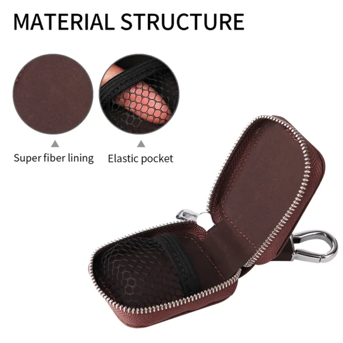 Travel Protection Earphone Storage Case Headphone Accessories Portable Full Protective Earbud Cover PU Leather Mini Headset Case - Image 2