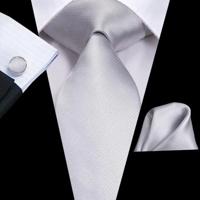 Hi-Tie Designer Black Blue Striped 63inch Silk Men Tie Extra Long Ties for Men Woven Classic 160cm Men Necktie Pocket Square Set - Image 42
