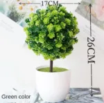 Green Artificial Plants Bonsai Small Tree Pot Plants Simulation Plastic Flowers Potted Ornaments Home Hotel Garden Decoration - Image 26