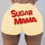 Women High Waist Sexy Yoga Shorts Printed Snickers Mini Shorts Sexy Beach Gril Fitness Booty Skinny Shorts - Image 3