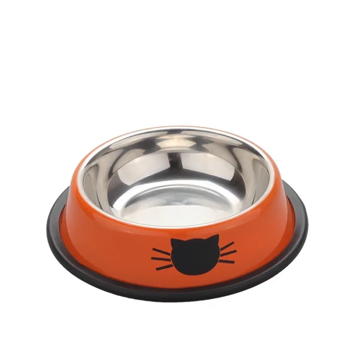 New Assemblable Multicolor Stainless Steel Dog Cat Bowl Non-slip Non-fall Eat Drink Pet Food Container Feeder Dish Bowl - Image 6