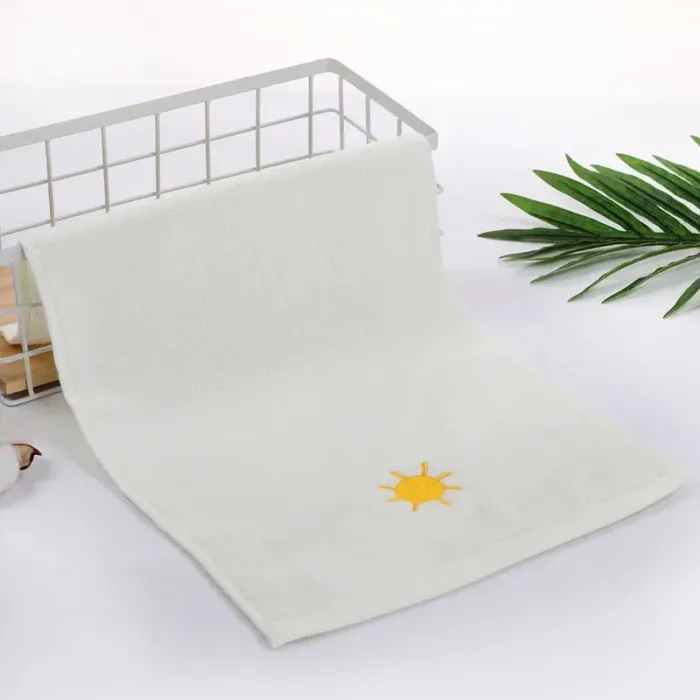 25*50cm Children Towels Baby Face Towel Soft Embroidered Absorbent Cotton Bath Towels for Newborn Kids Handkerchief Shower Stuff - Image 7