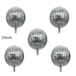 5pcs 4D Disco Balloons Laser for Wedding Happy Birthday Popular Party Decorations Rock and Roll Looks Round Cube Shaped Globos - Image 12