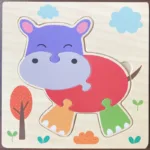 High Quality 3D Wooden Puzzles Educational Cartoon Animals Early Learning Cognition Intelligence Puzzle Game For Children Toys - Image 8